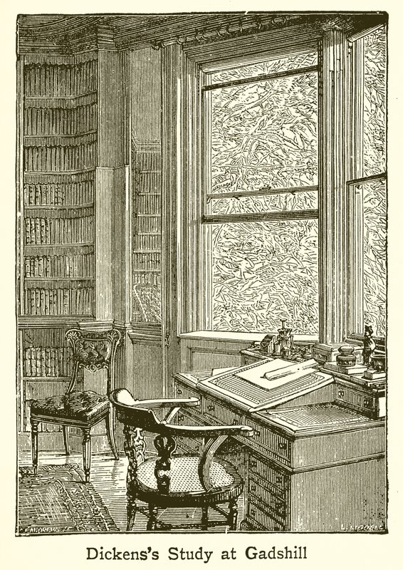 Le bureau de Dickens à Gadshill - English School