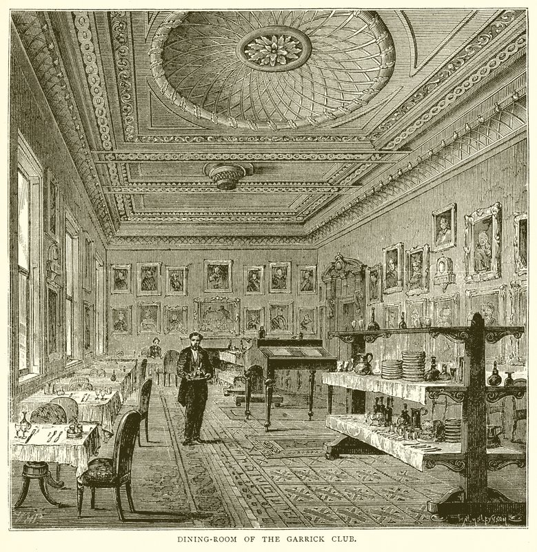 Salle à manger du Garrick Club - English School