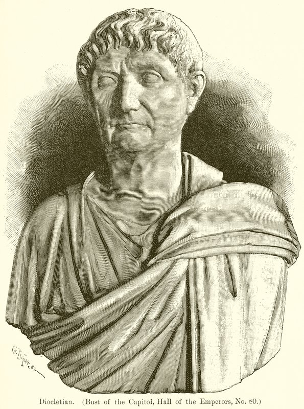 Dioclétien (Buste du Capitole, Salle des Empereurs, No. 80) - English School