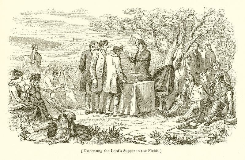 Dispensation de la Cène dans les champs - English School