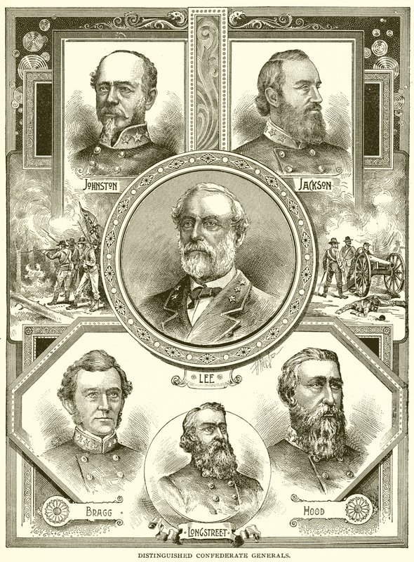 Généraux confédérés distingués - English School