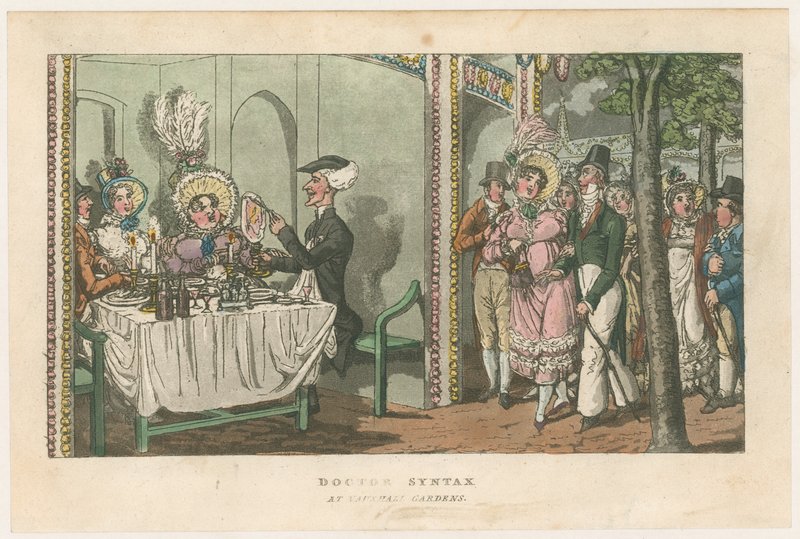 Le docteur Syntax aux jardins de Vauxhall - English School