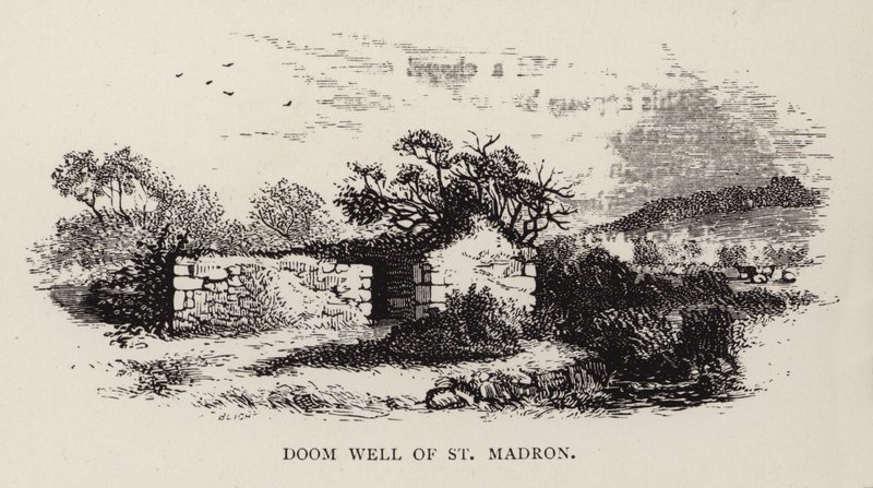 Puits du Jugement de St Madron (gravure) - English School
