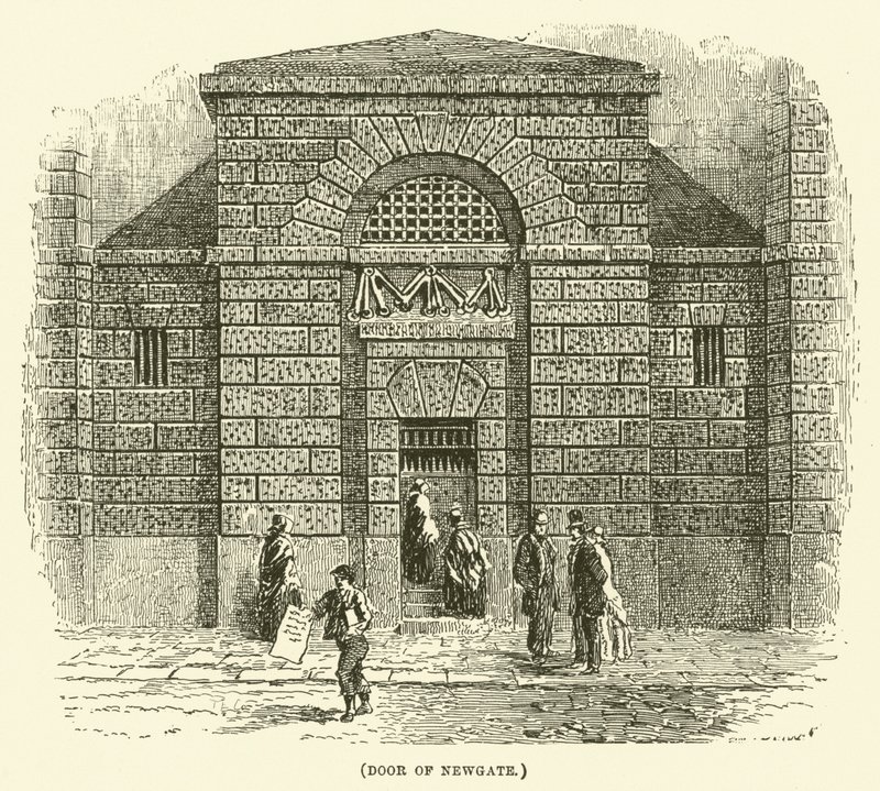 Porte de Newgate (gravure) - English School