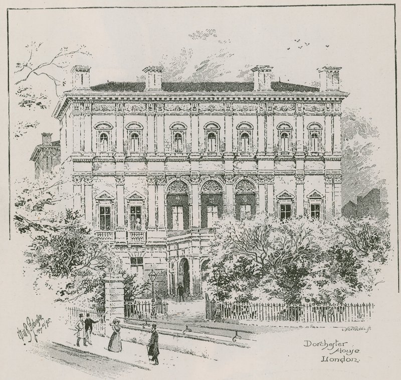 Dorchester House, Park Lane, Londres, résidence du Shahzada Nasrullah Khan - English School