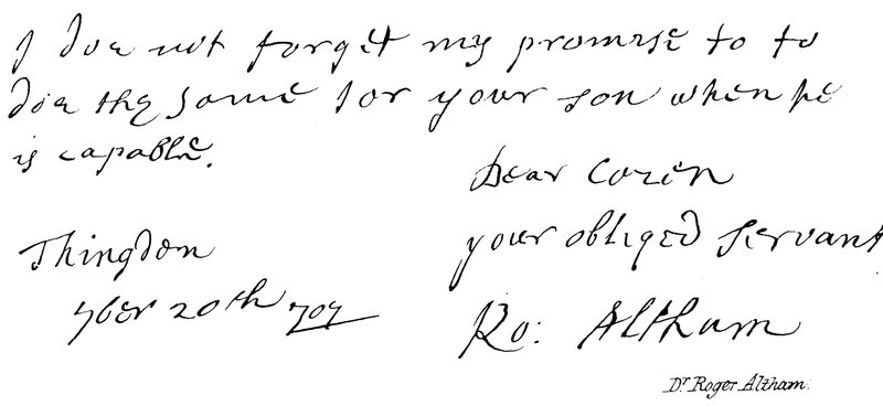 Dr Roger Altham - English School