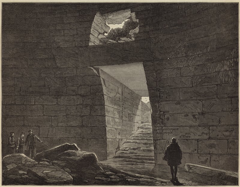 Fouilles du Dr Schliemann à Mycènes - English School
