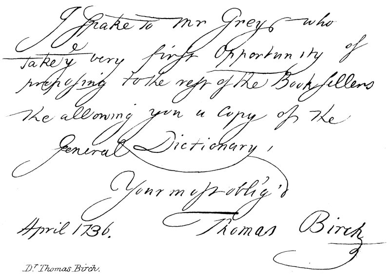 Dr Thomas Birch - English School