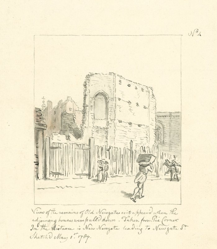 Dessin des restes de l