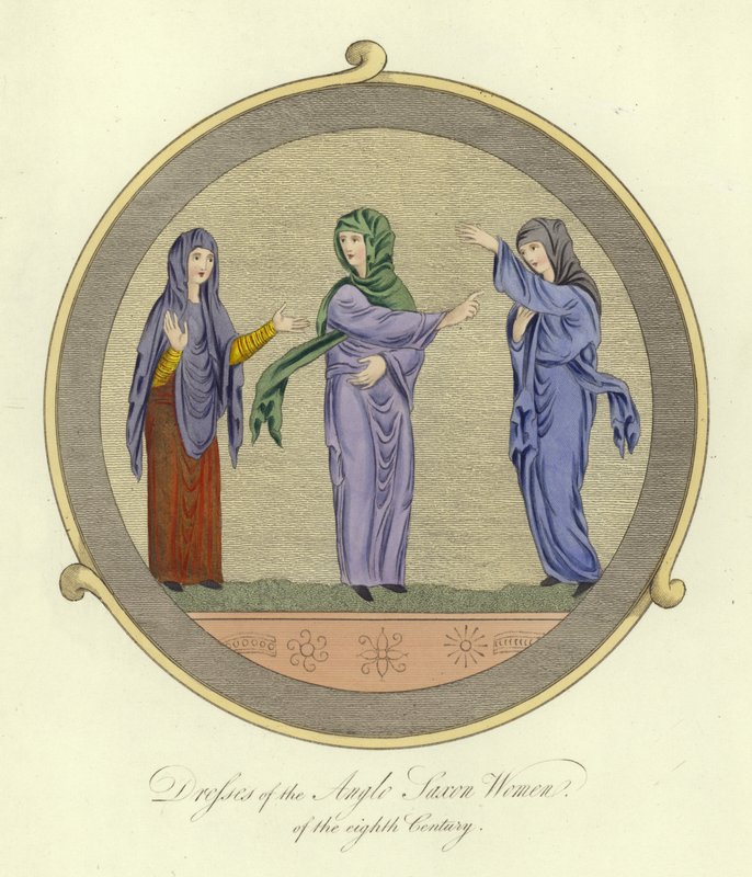 Robes des femmes anglo-saxonnes du 8ème siècle - English School