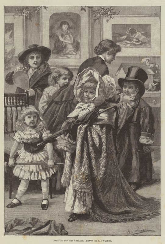 Se préparer pour la charade (gravure) - English School