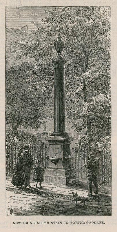 Fontaine à boire à Portman Square - English School