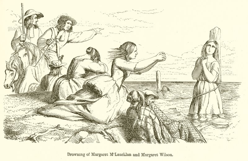 Noyade de Margaret MLauchlan et Margaret Wilson - English School