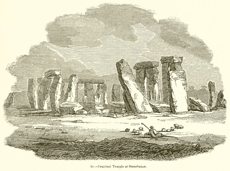 Temple druidique à Stonehenge - English School