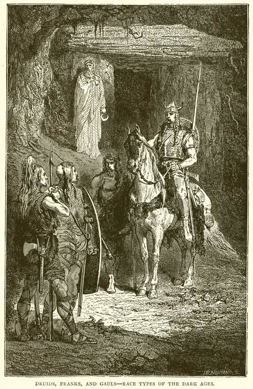 Druides, Francs et Gaulois--Types raciaux du Moyen Âge - English School