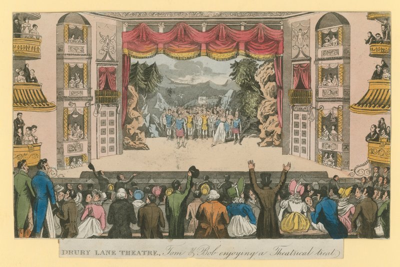 Drury Lane Theatre : Tom et Bob profitant d