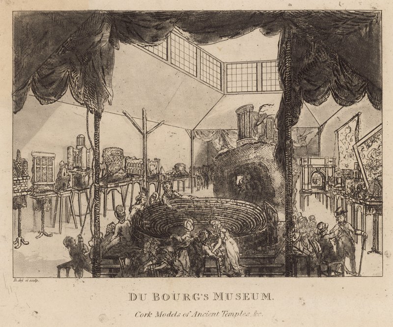 Musée Du Bougs, modèles en liège de temples anciens - English School