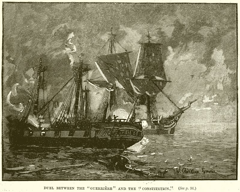 Duel entre la Guerrière et la Constitution - English School