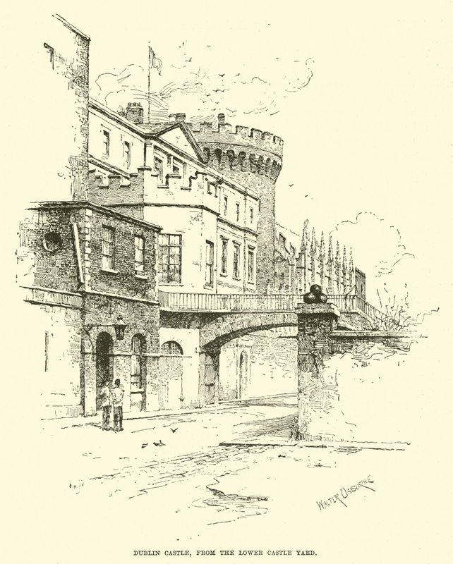 Château de Dublin, depuis la Cour Inférieure du Château - English School
