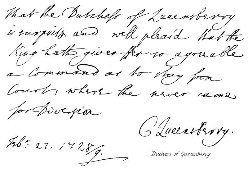 Duchesse de Queensberry - English School