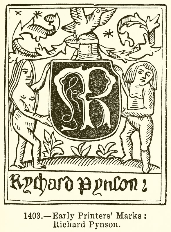 Marques des premiers imprimeurs : Richard Pynson - English School
