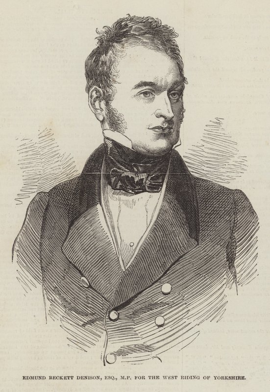 Edmund Beckett Denison, Esquire, MP, pour le West Riding du Yorkshire - English School