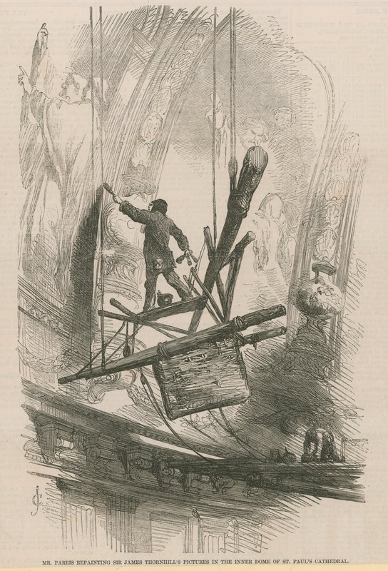 Edmund Thomas Parris repeignant le dôme intérieur - English School