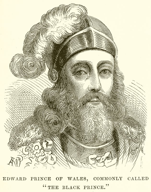 Édouard Prince de Galles, communément appelé le Prince Noir - English School