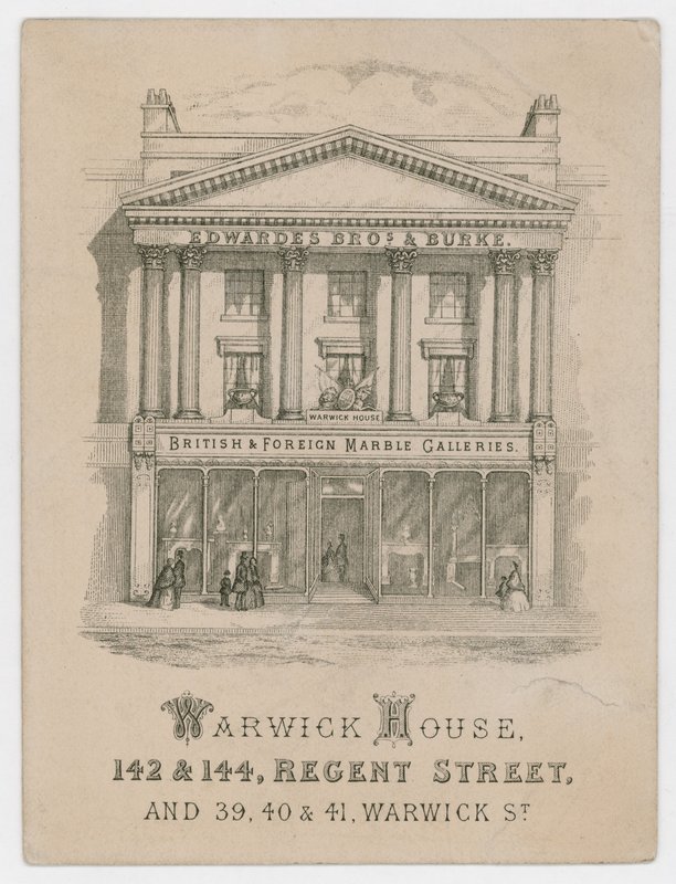 Edwardes Brothers & Burke, carte de visite - English School