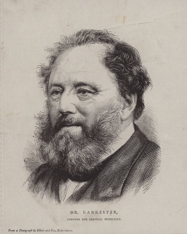 Edwin Lankester, chirurgien et naturaliste anglais et coroner pour le Middlesex central - English School