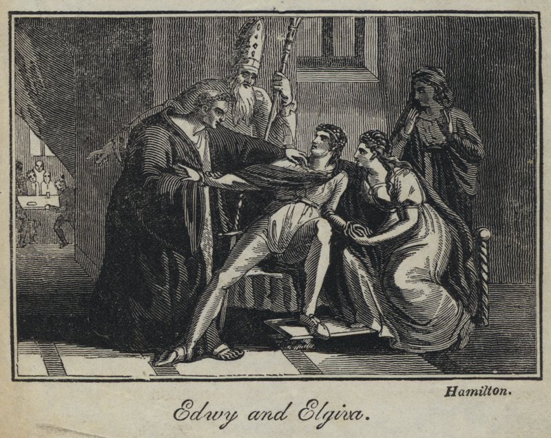 Edwy et Elgiva (gravure) - English School