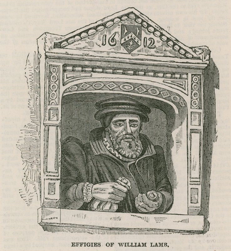Effigies de William Lamb - English School