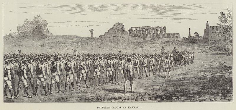 Troupes égyptiennes à Karnak - English School