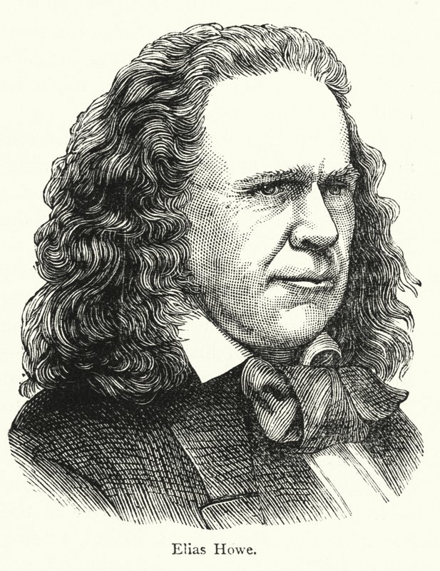 Elias Howe, inventeur américain de la machine à coudre à point noué - English School