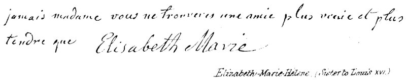 Élisabeth-Marie-Hélène, sœur de Louis XVI - English School