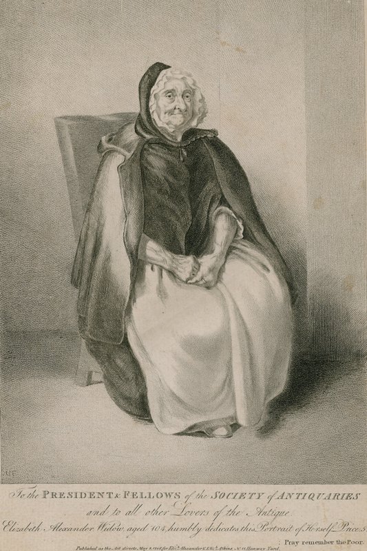 Elizabeth Alexander, veuve, âgée de 104 ans - English School