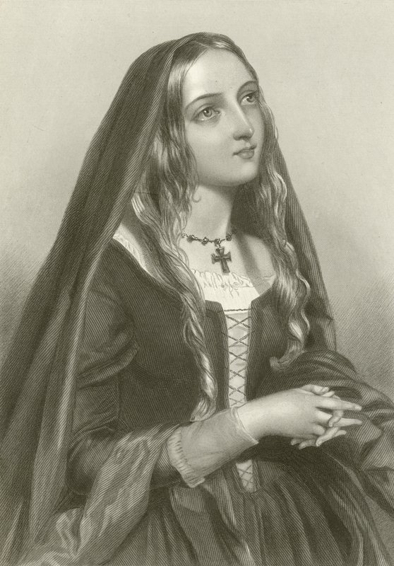 Élisabeth Woodville, reine du roi Édouard IV - English School