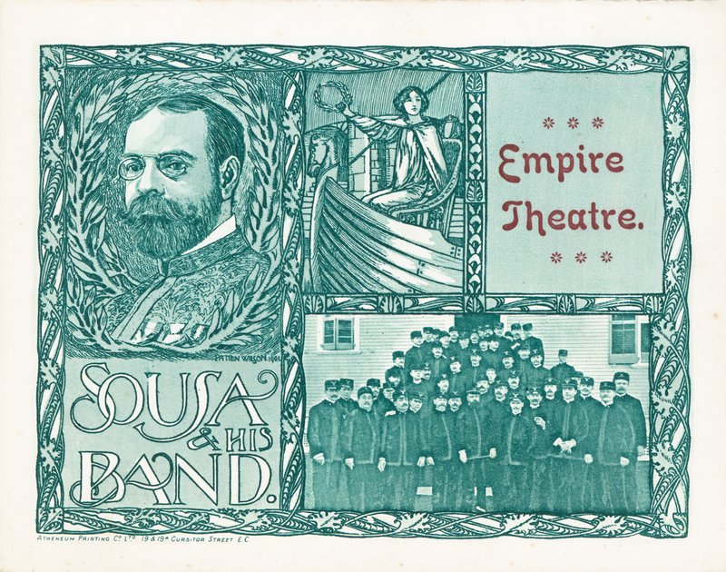 Empire Theatre, Londres, avec Sousa et son orchestre - English School
