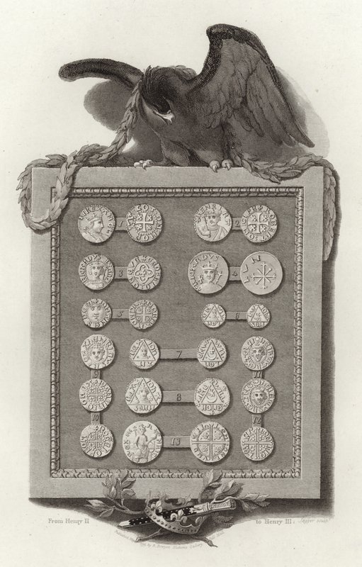 Pièces de monnaie anglaises de Henri II à Henri III - English School