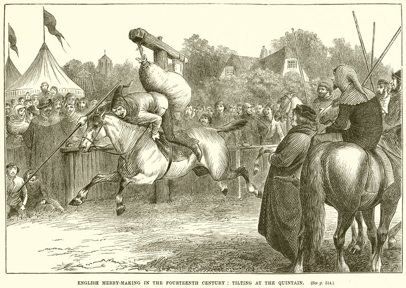 Fête Anglaise au XIVe Siècle : Joute au Quintain - English School
