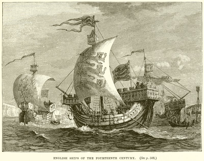 Navires Anglais du XIVe Siècle - English School