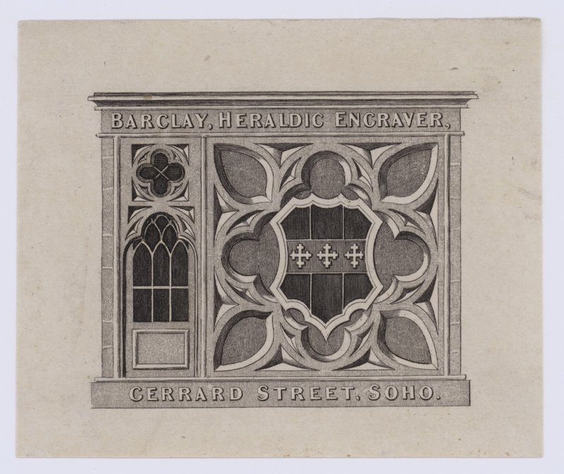 Graveur, Barclay, carte de visite - English School