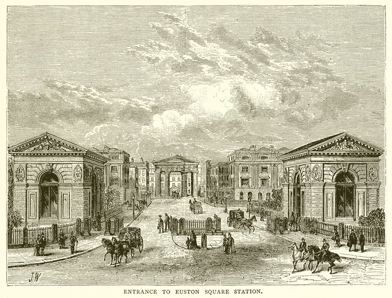 Entrée de la station Euston Square - English School