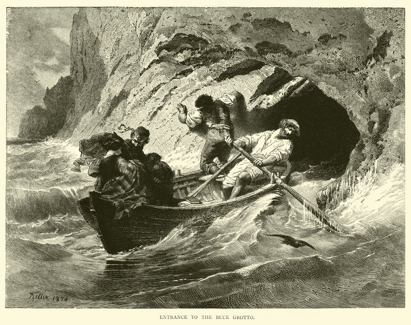 Entrée de la Grotte Bleue - English School