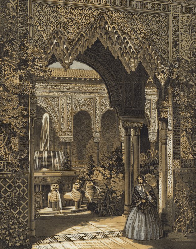 Entrée de la Cour des Lions, la Cour de l