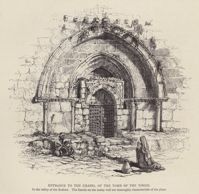 Entrée de la chapelle du Tombeau de la Vierge - English School