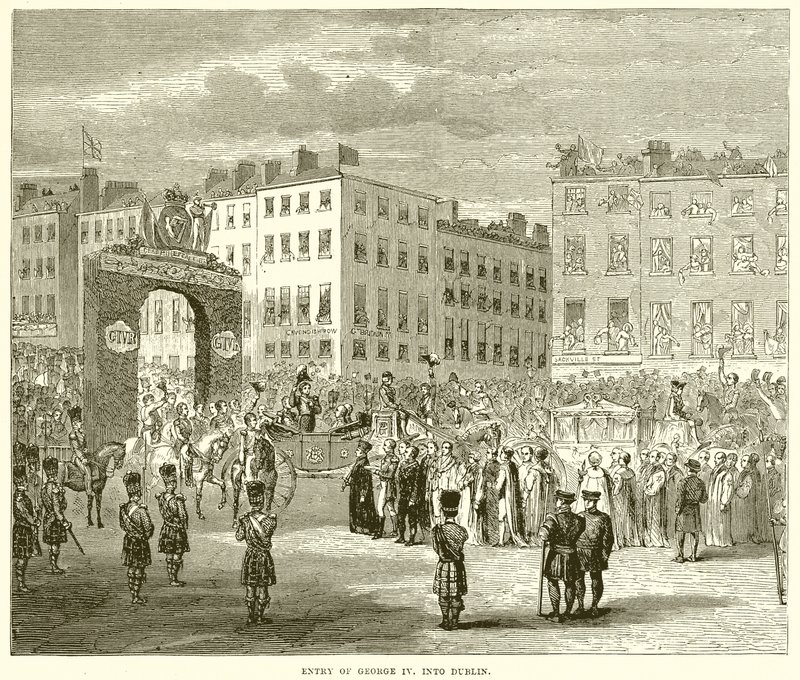 Entrée de George IV à Dublin - English School