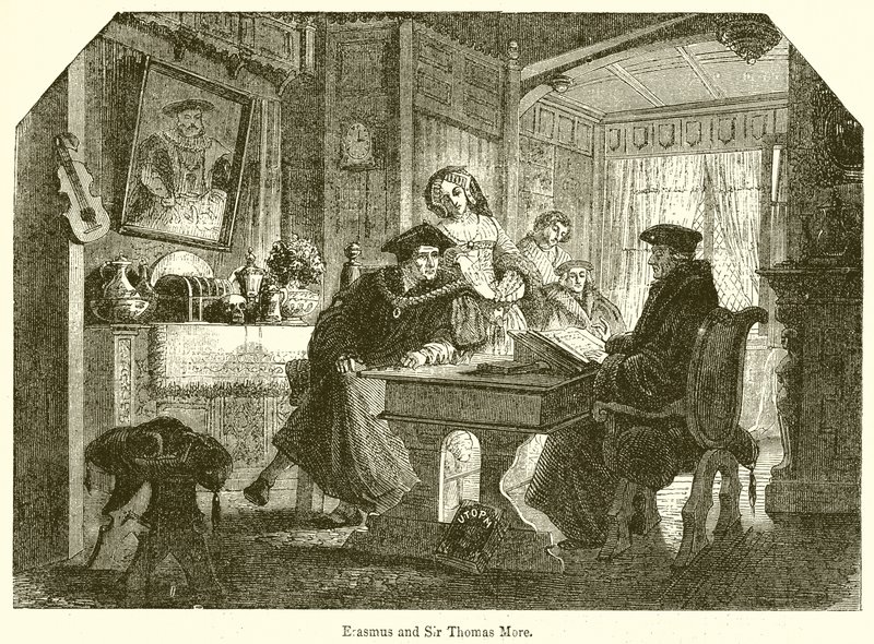 Érasme et Sir Thomas More - English School