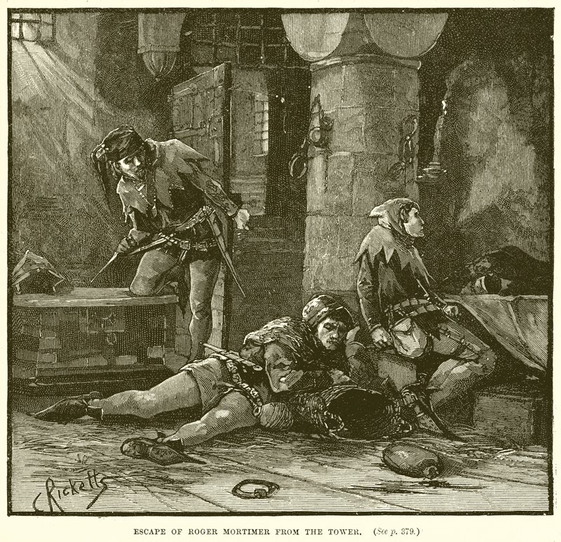 Évasion de Roger Mortimer de la Tour - English School
