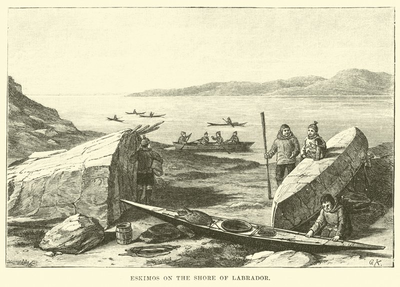 Esquimaux sur le rivage du Labrador - English School